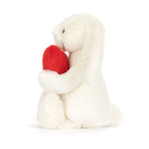 jellycat bashful red love heart bunny medium (original) - Image 2