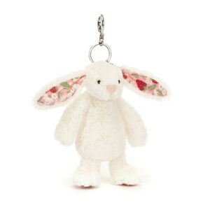 jellycat blossom cream bunny 'berry' bag charm - Image 2